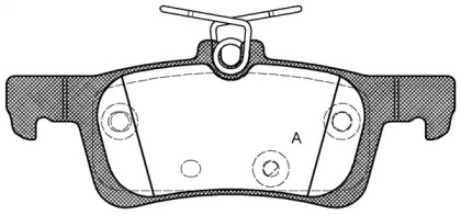 Комплект тормозных колодок OPEN PARTS BPA1563.00