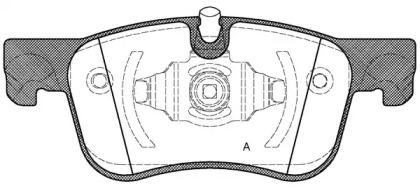 Комплект тормозных колодок OPEN PARTS BPA1580.00