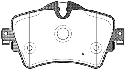 Комплект тормозных колодок OPEN PARTS BPA1599.08