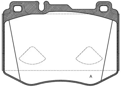 Комплект тормозных колодок OPEN PARTS BPA1604.00