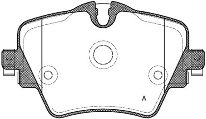 Комплект тормозных колодок OPEN PARTS BPA1625.08