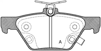 Комплект тормозных колодок OPEN PARTS BPA1638.02