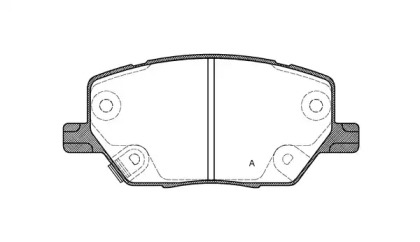 Комплект тормозных колодок OPEN PARTS BPA1640.02