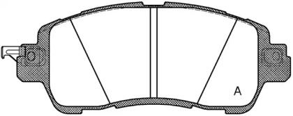 Комплект тормозных колодок OPEN PARTS BPA1656.04