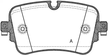 Комплект тормозных колодок OPEN PARTS BPA1668.08