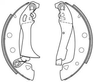 Комлект тормозных накладок OPEN PARTS BSA2002.00