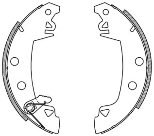 Комлект тормозных накладок OPEN PARTS BSA2003.00