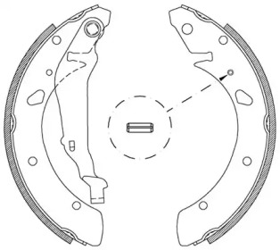 Комлект тормозных накладок OPEN PARTS BSA2019.00