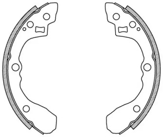 Комлект тормозных накладок OPEN PARTS BSA2027.00