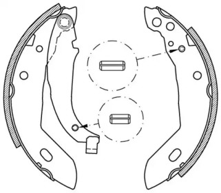 Комлект тормозных накладок OPEN PARTS BSA2030.00