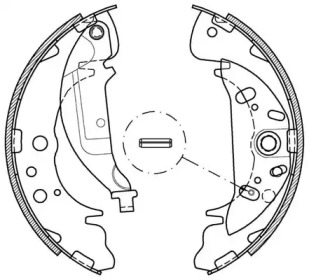 Комлект тормозных накладок OPEN PARTS BSA2035.00