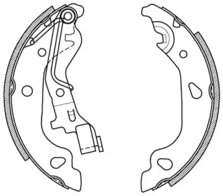 Комлект тормозных накладок OPEN PARTS BSA2042.00