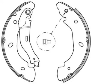 Комлект тормозных накладок OPEN PARTS BSA2047.00