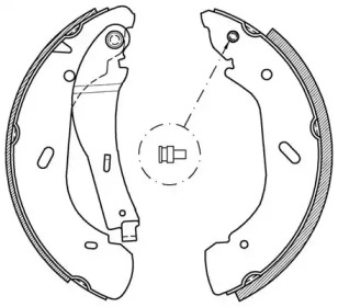 Комлект тормозных накладок OPEN PARTS BSA2048.00