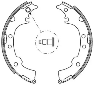 Комлект тормозных накладок OPEN PARTS BSA2053.00