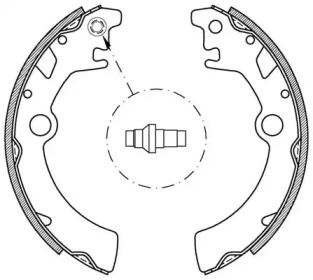 Комлект тормозных накладок OPEN PARTS BSA2054.00