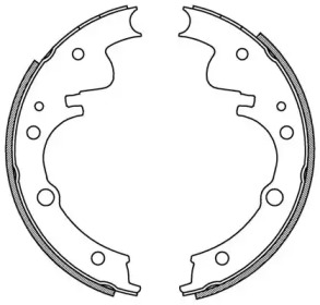 Комлект тормозных накладок OPEN PARTS BSA2058.00