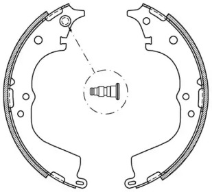 Комлект тормозных накладок OPEN PARTS BSA2063.00