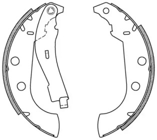 Комлект тормозных накладок OPEN PARTS BSA2064.00