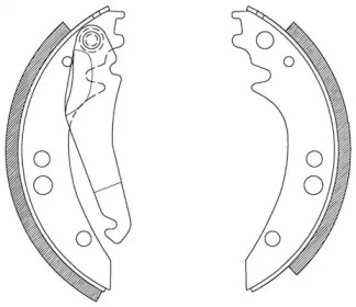 Комлект тормозных накладок OPEN PARTS BSA2065.00