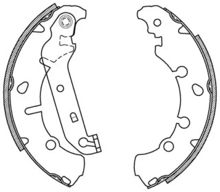 Комлект тормозных накладок OPEN PARTS BSA2066.00