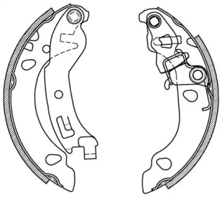 Комлект тормозных накладок OPEN PARTS BSA2068.00