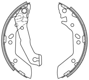 Комлект тормозных накладок OPEN PARTS BSA2070.00