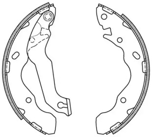 Комлект тормозных накладок OPEN PARTS BSA2071.00