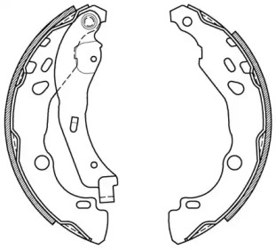 Комлект тормозных накладок OPEN PARTS BSA2079.00