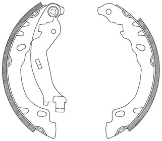 Комлект тормозных накладок OPEN PARTS BSA2083.00