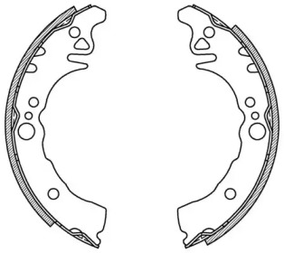 Комлект тормозных накладок OPEN PARTS BSA2084.00