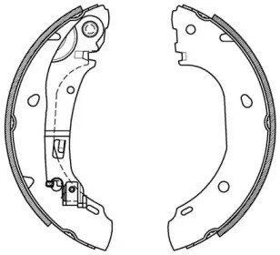 Комлект тормозных накладок OPEN PARTS BSA2086.00