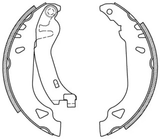 Комлект тормозных накладок OPEN PARTS BSA2094.00