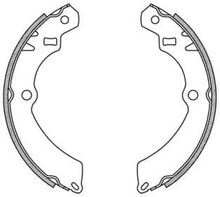 Комлект тормозных накладок OPEN PARTS BSA2109.00