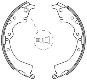 Комлект тормозных накладок OPEN PARTS BSA2121.00