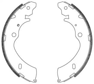 Комлект тормозных накладок OPEN PARTS BSA2124.00