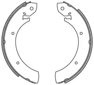 Комлект тормозных накладок OPEN PARTS BSA2130.00