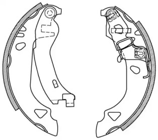 Комлект тормозных накладок OPEN PARTS BSA2131.00