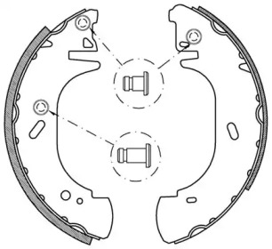 Комлект тормозных накладок OPEN PARTS BSA2136.00