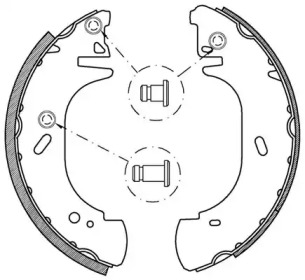 Комлект тормозных накладок OPEN PARTS BSA2137.00