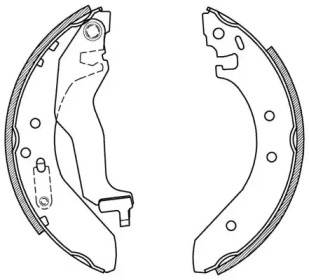 Комлект тормозных накладок OPEN PARTS BSA2152.00