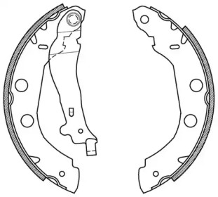 Комлект тормозных накладок OPEN PARTS BSA2156.00