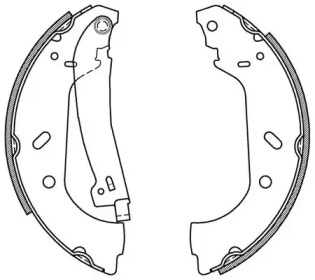 Комлект тормозных накладок OPEN PARTS BSA2159.00