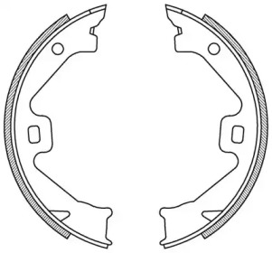 Комлект тормозных накладок OPEN PARTS BSA2186.00