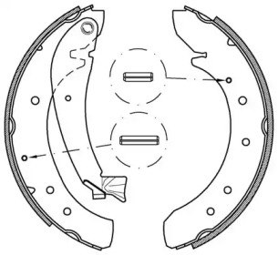 Комлект тормозных накладок OPEN PARTS BSA2202.00