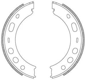 Комлект тормозных накладок OPEN PARTS BSA2204.00