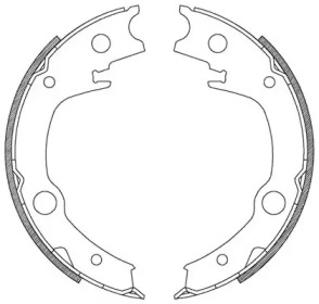 Комлект тормозных накладок OPEN PARTS BSA2207.00