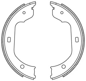 Комлект тормозных накладок OPEN PARTS BSA2213.00