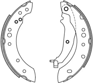 Комлект тормозных накладок OPEN PARTS BSA2227.00