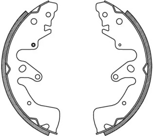 Комлект тормозных накладок OPEN PARTS BSA2228.00